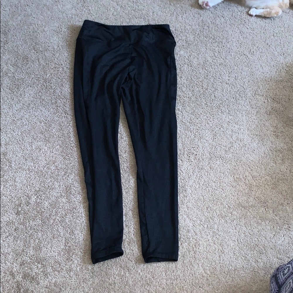 Black fleece lined leggings